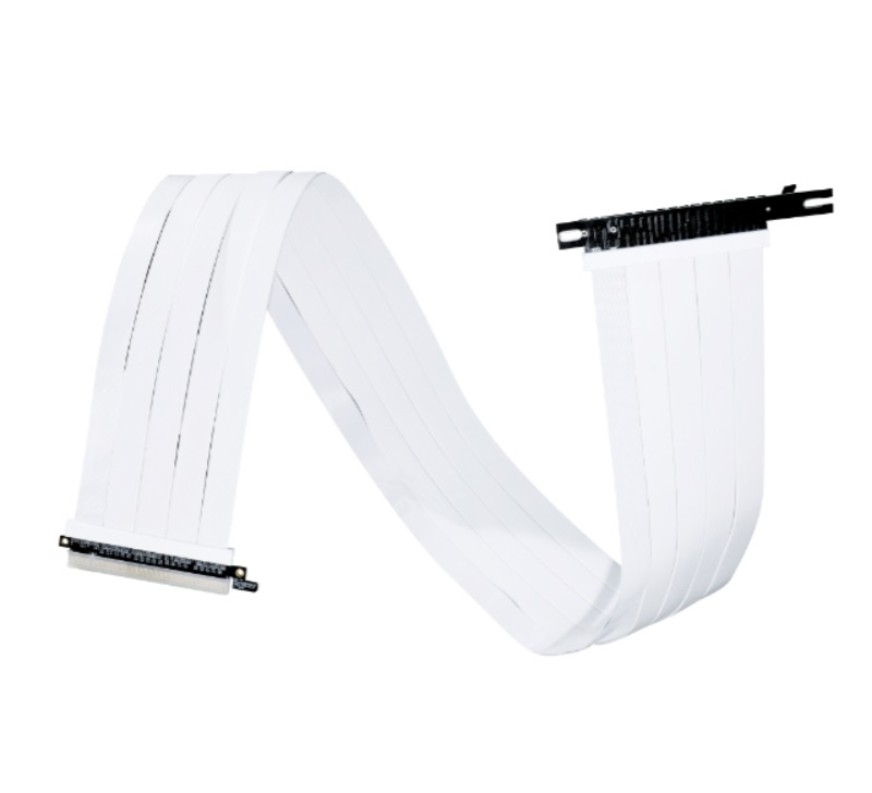 米特3C數位–聯力900mm PCI-e 4.0 轉接電纜/黑PW-PCIV-4-90X/白PW-PCIV-4-90W