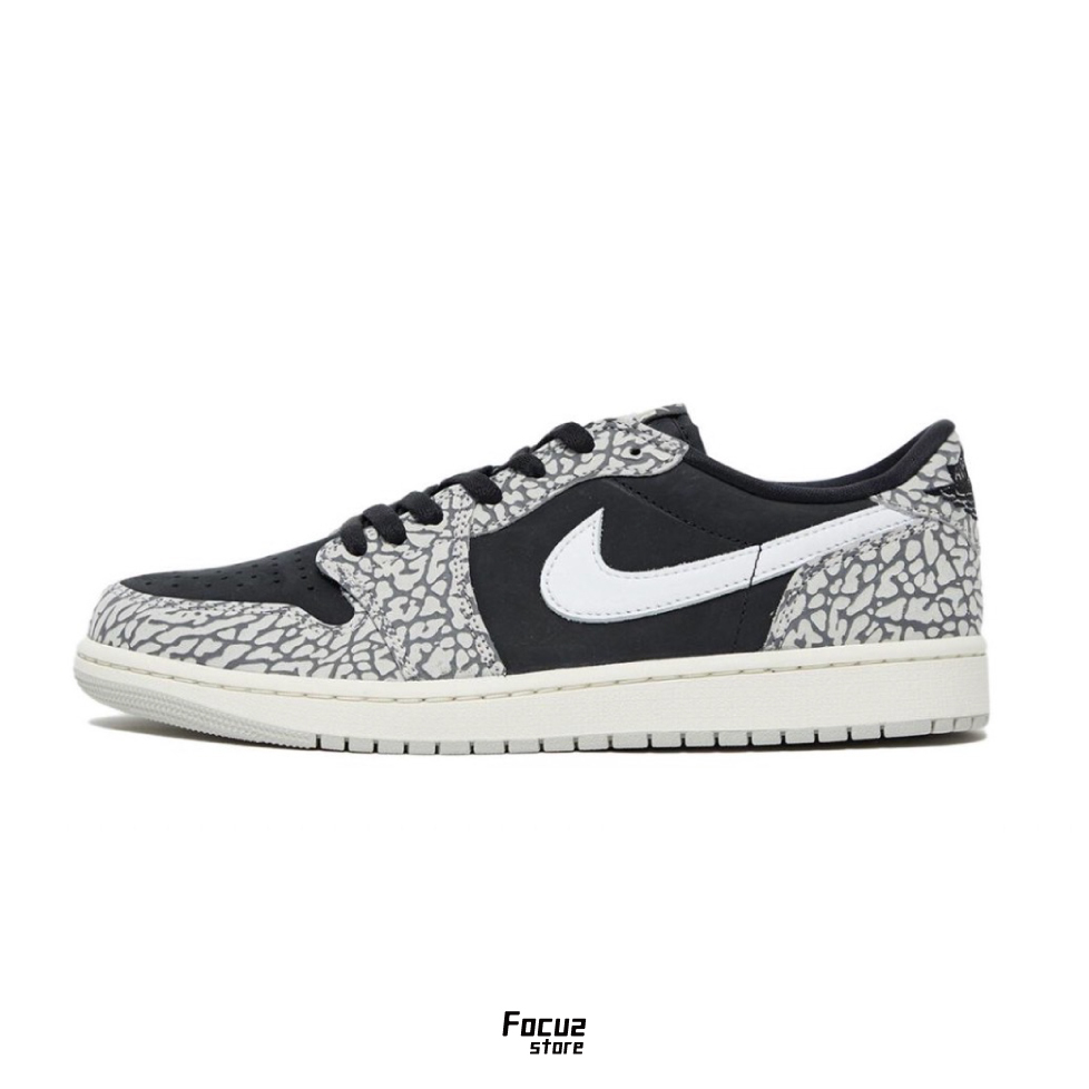 【Focus Store】現貨秒發 Nike Air Jordan 1 Retro Low OG "Black Cement" 爆裂紋 CZ0790-001