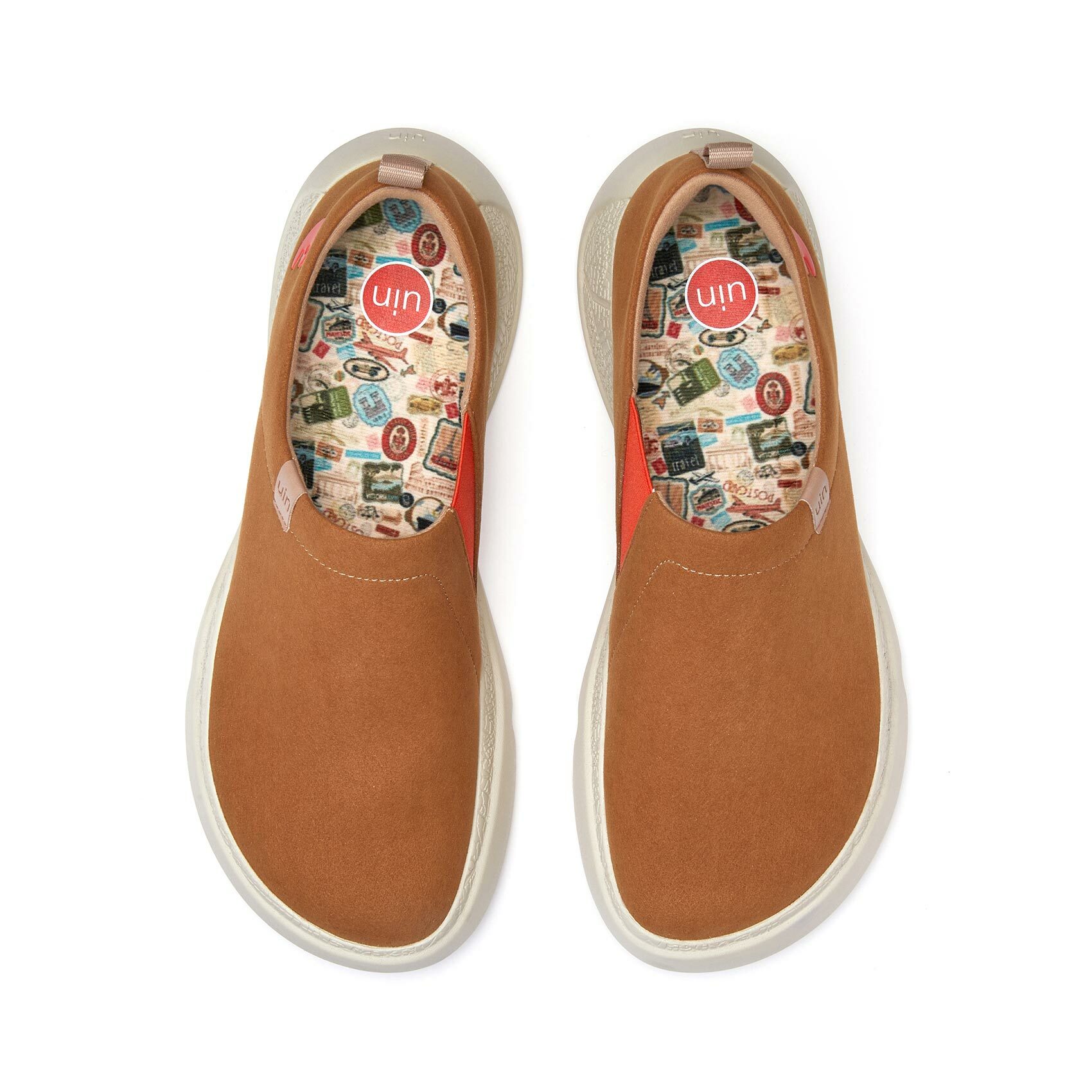【 Uin 】西班牙原創設計 | 托萊多12 果糖棕 男鞋 彩繪鞋 休閒鞋 懶人鞋