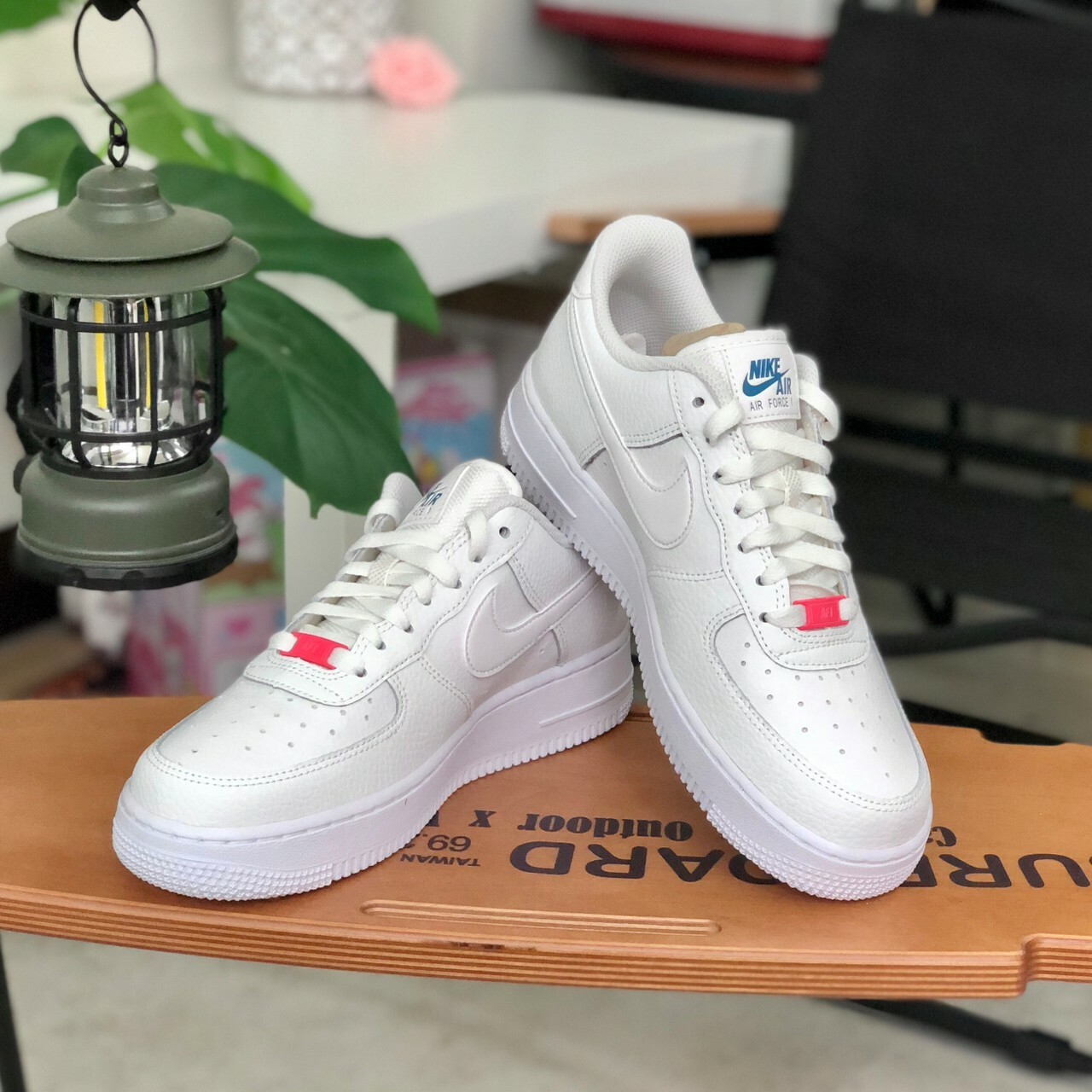 Nike W Air Force 1'07 ESS 邁阿密海豚 橙藍迷你雙勾 CT1989-101