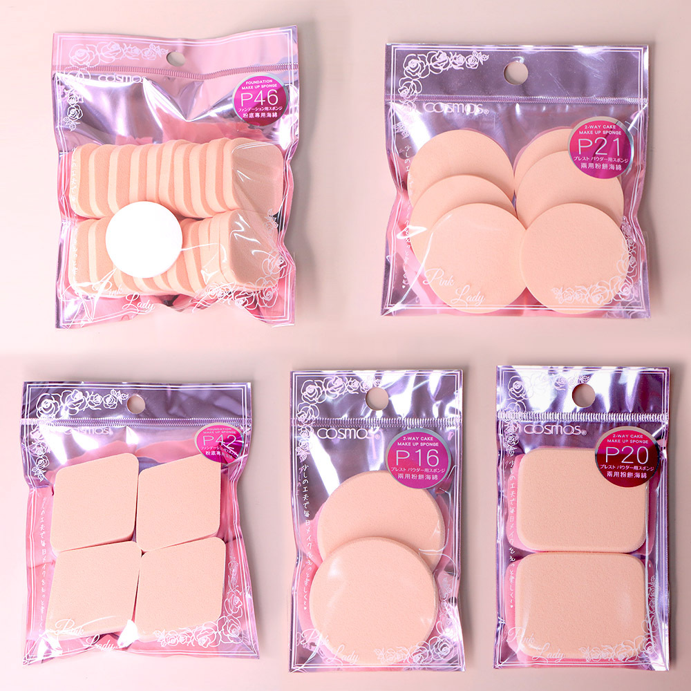 COSMOS 粉底/粉餅/兩用化妝海綿 多款多入