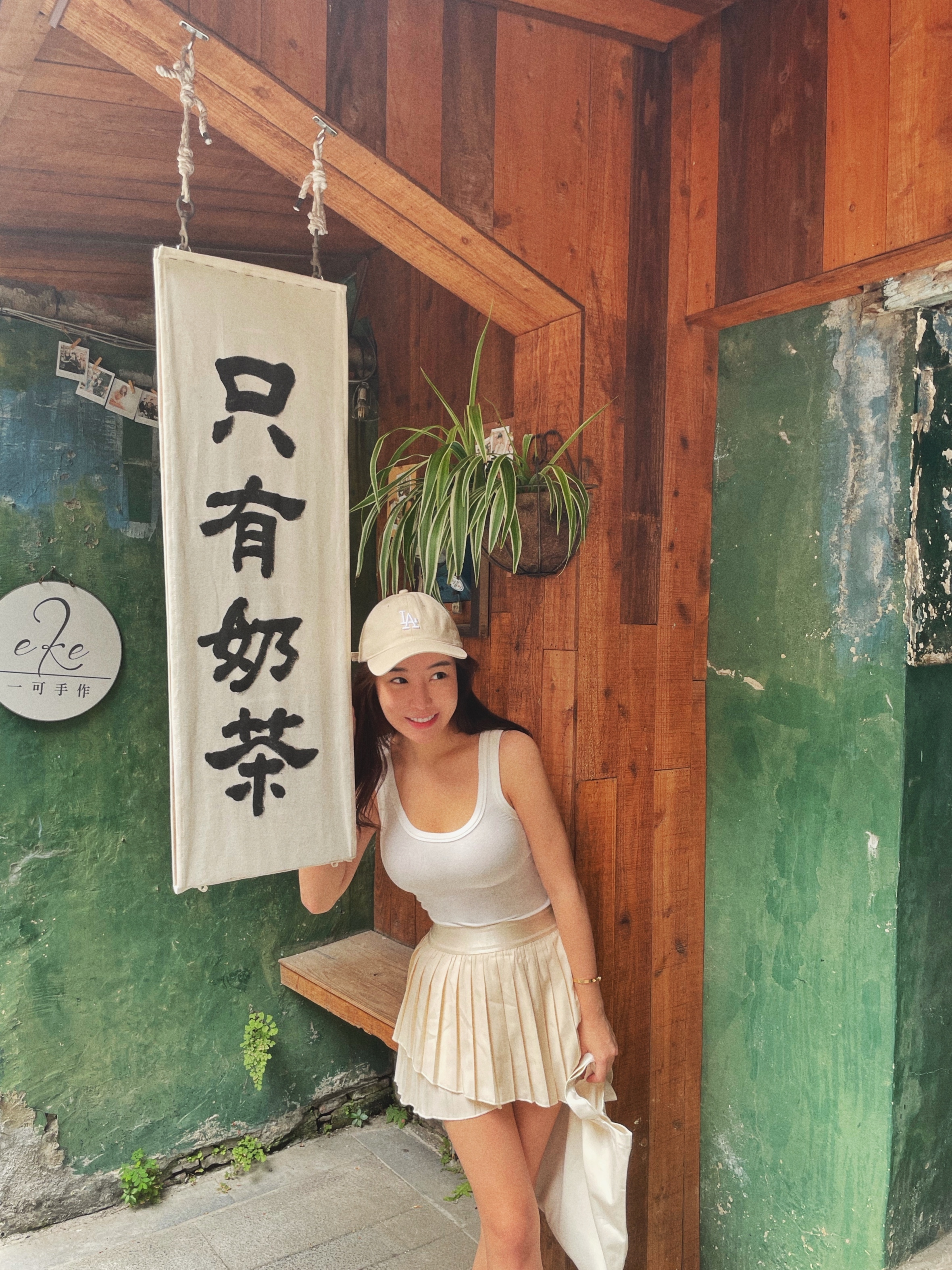 (微瑕出清) School girls 不規則百摺短裙