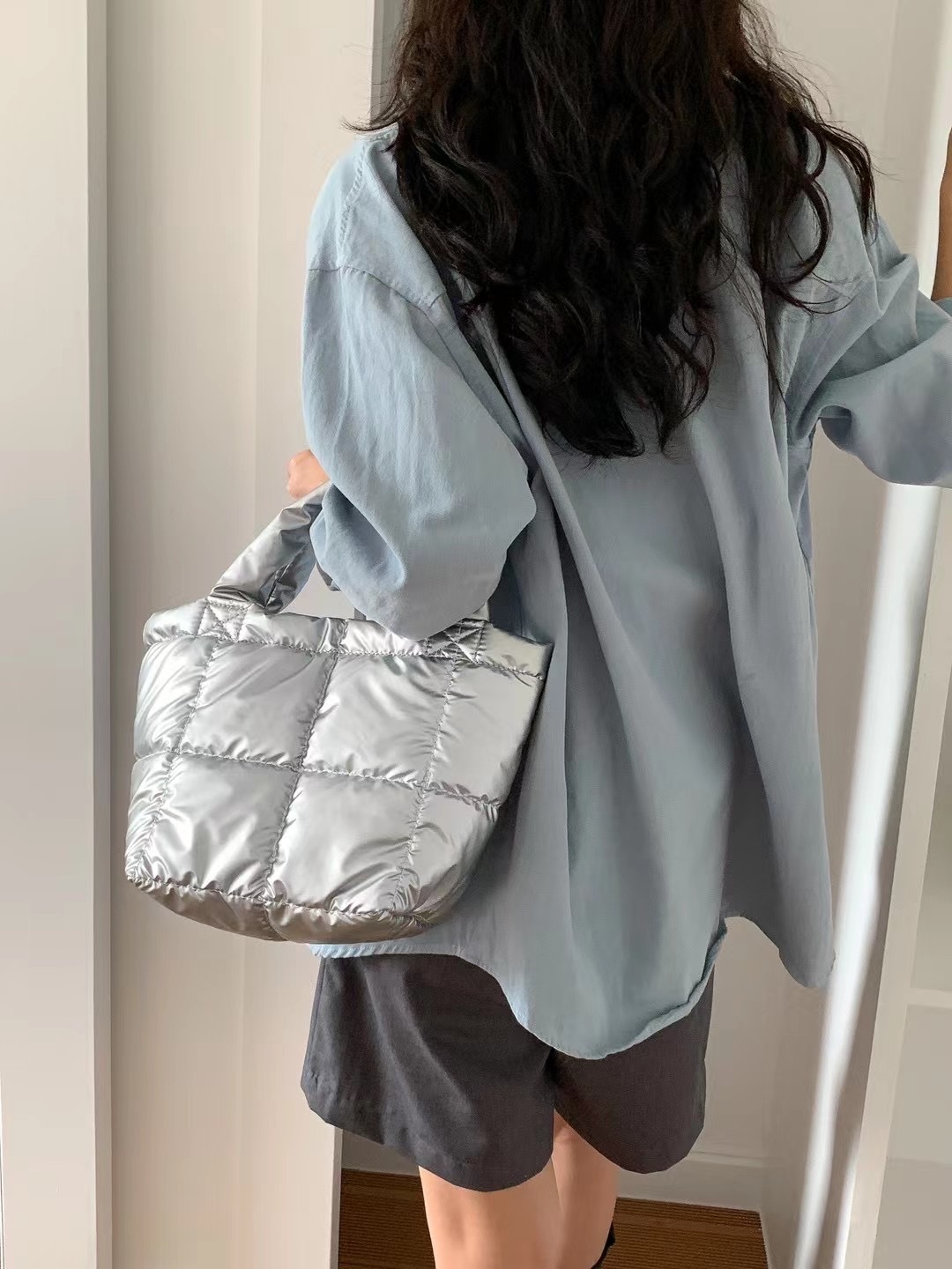 棉棉羽絨手提包()