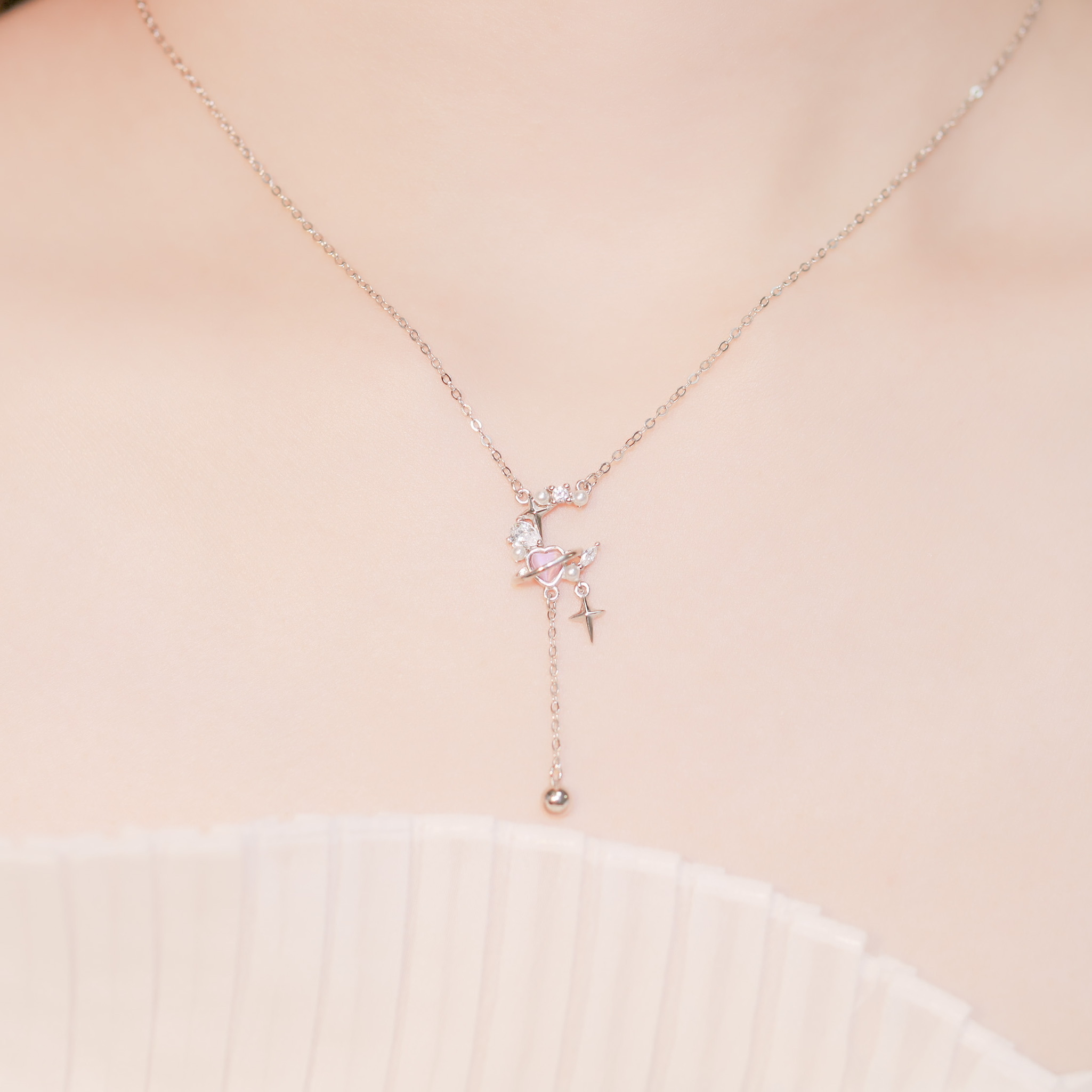 | 925純銀・ 白金 | 漫愛星球項鍊 | NE0945 |