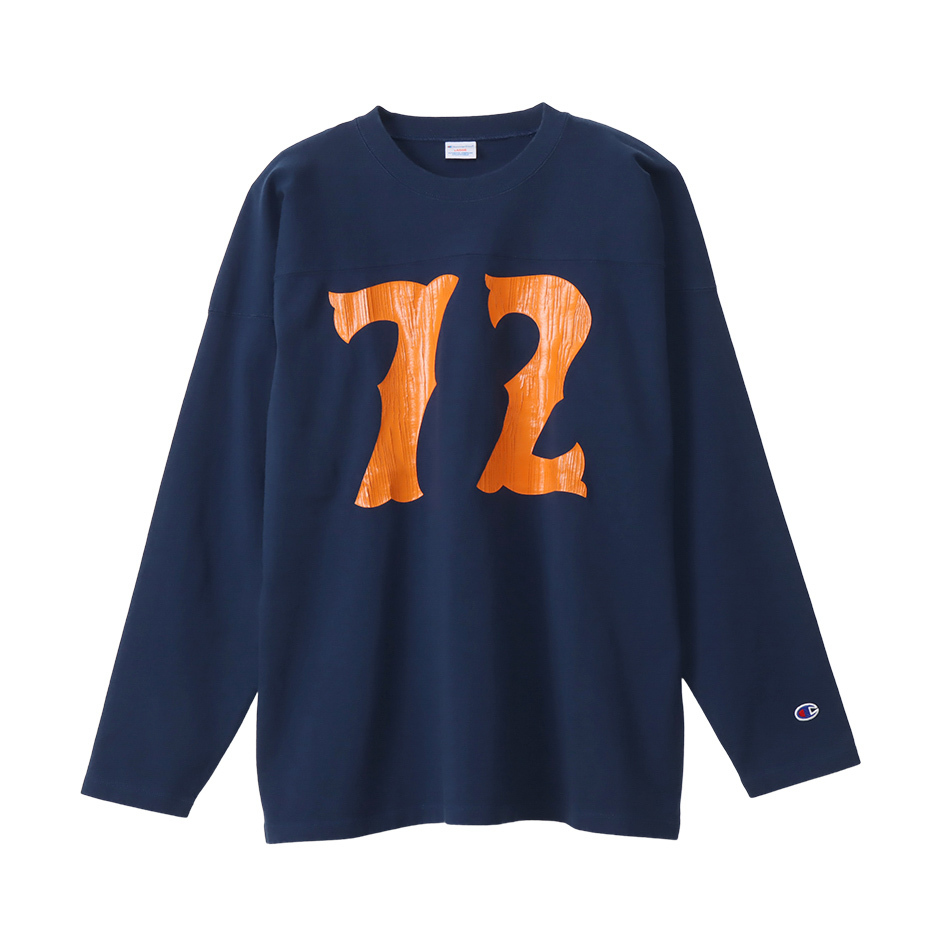 男款-CASUAL72 橄欖球長袖TEE-深藍（C3-Y405-370）