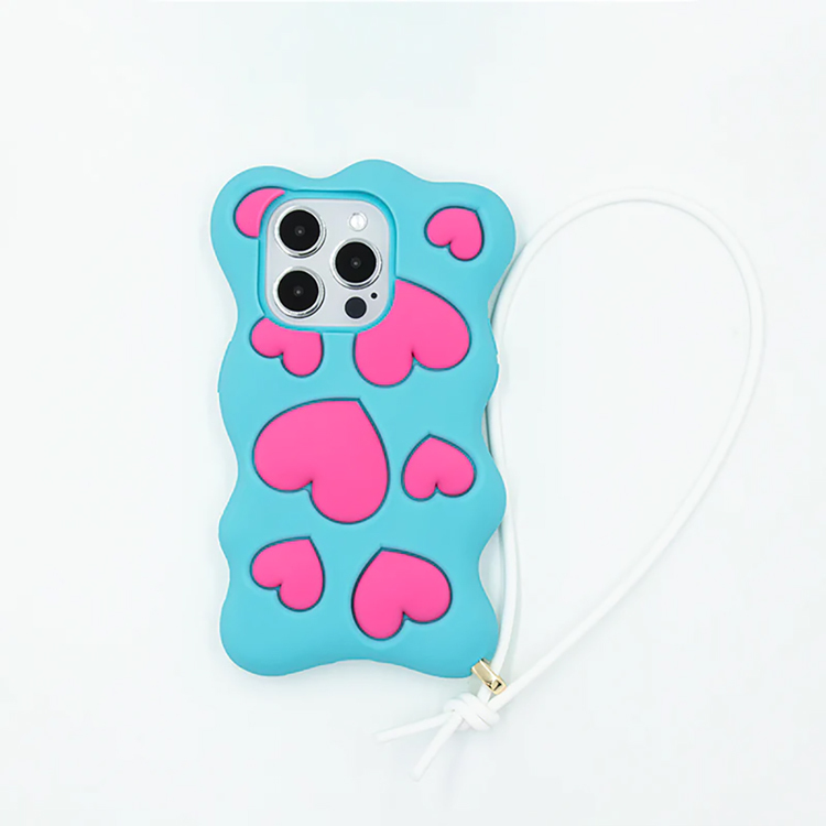 Candies iPhone 15 Pro - Happy & Free愛心手機殼(藍)