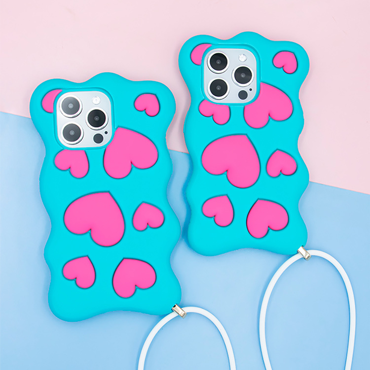 Candies iPhone 15 Pro - Happy & Free愛心手機殼(藍)