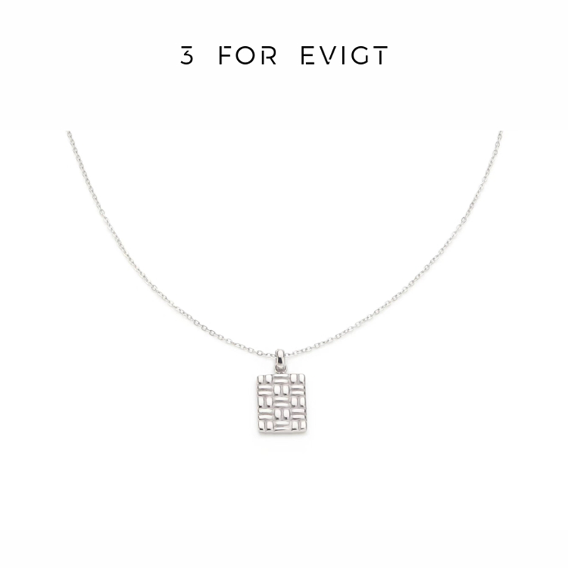 【3 For Evigt】原創設計 | 織夢Ⅱ系列 ｜ 方糖項鍊 | 323000085