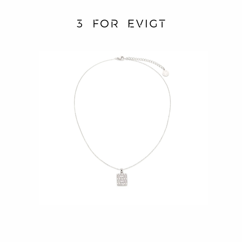 【3 For Evigt】原創設計 | 織夢Ⅱ系列 ｜ 方糖項鍊 | 323000085