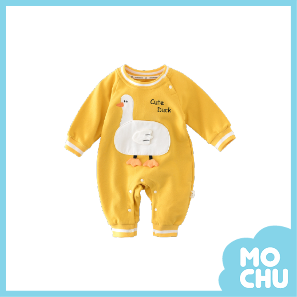 胖胖大白鴨長袖連身衣
