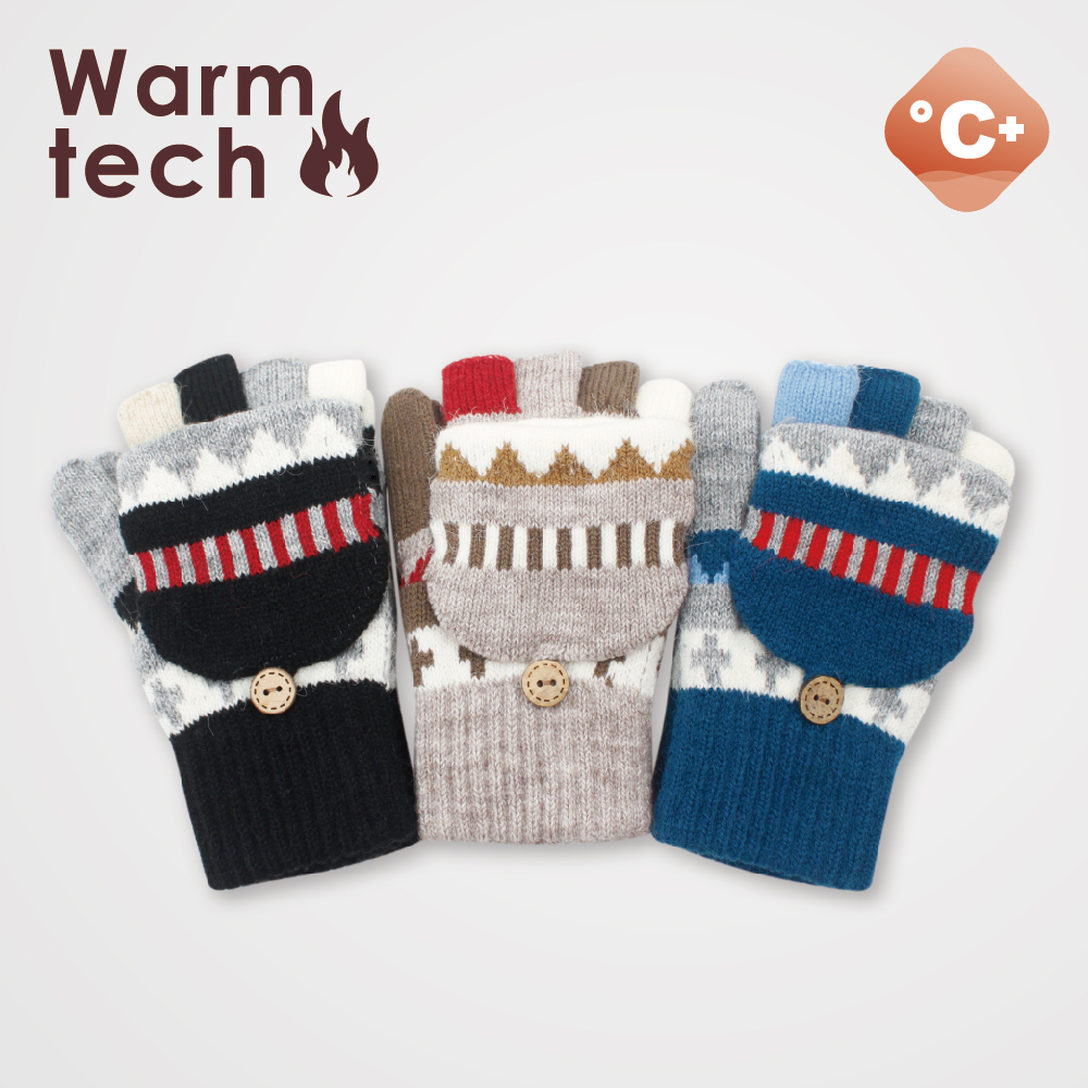 【肌暖】台灣製 女士幾何挖洞半指釣魚手套丨G1618