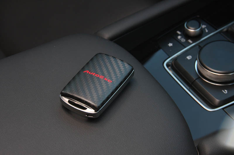 AUTOEXE CARBON 鑰匙蓋-紅字 適用 MAZDA3 BP MAZDA CX-30