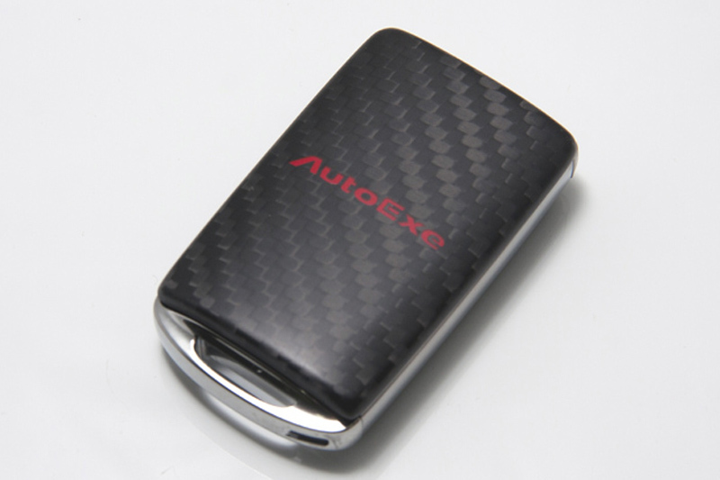 AUTOEXE CARBON 鑰匙蓋-紅字 適用 MAZDA3 BP MAZDA CX-30
