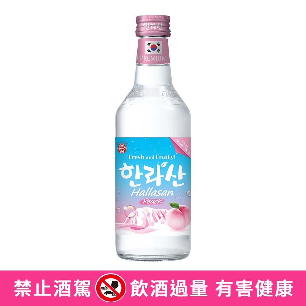 【BK SHOP】濟州島漢拏山燒酒(水蜜桃口味)12% 375ml
