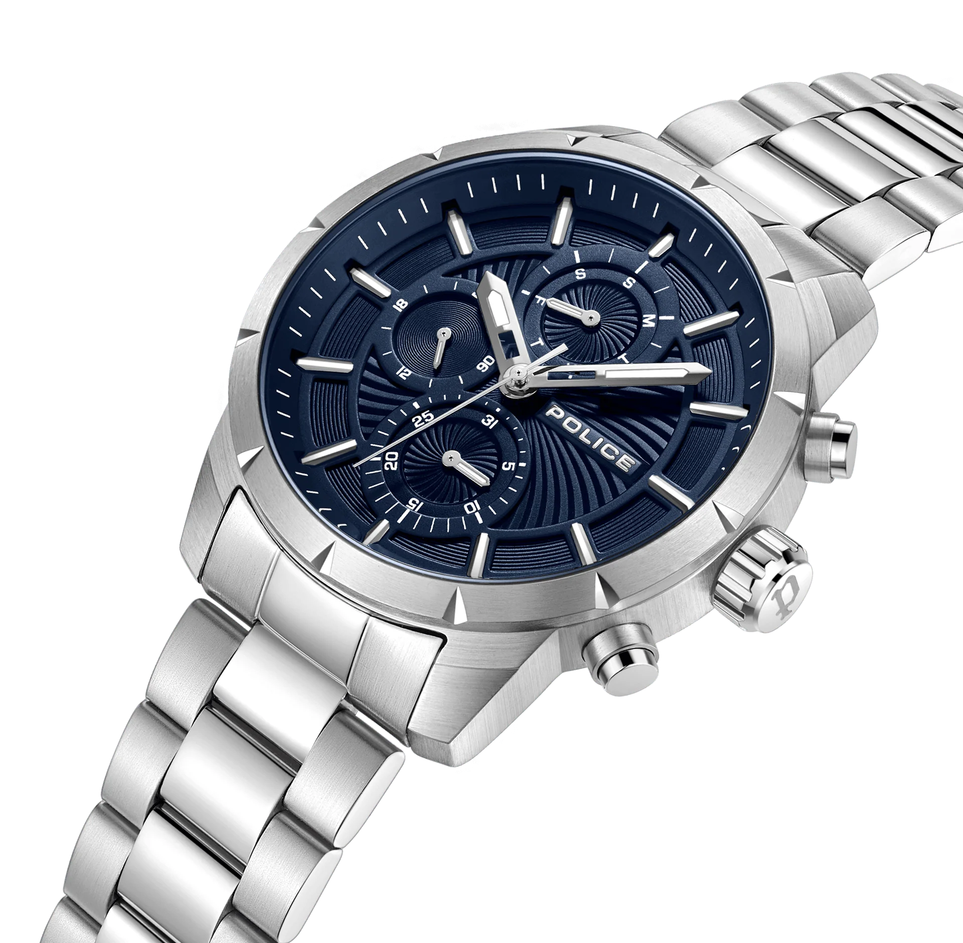 萬年鐘錶 - POLICE   Neist 時尚配飾大錶徑不鏽鋼男錶 PEWJK2227104 錶徑 45MM