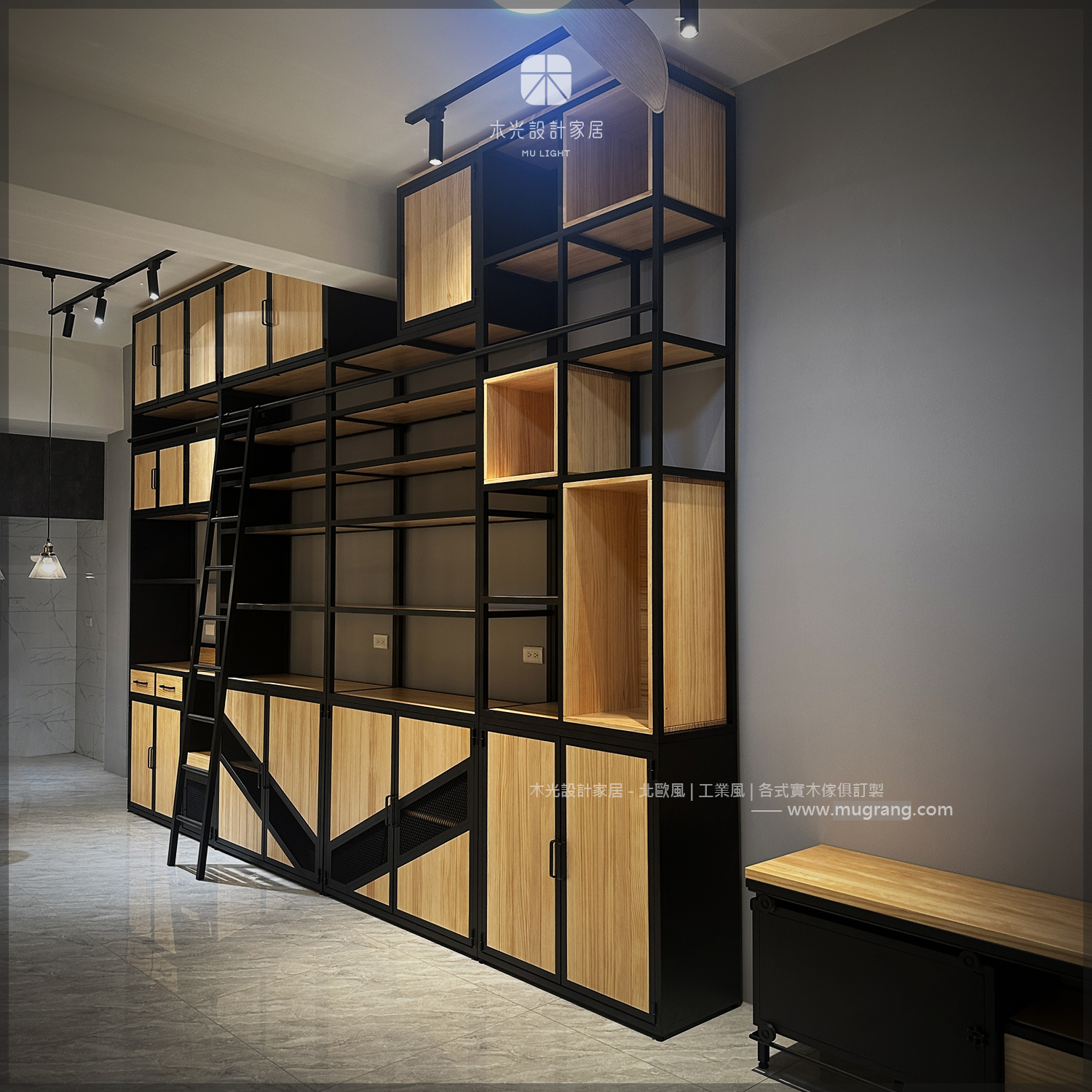 LOFT經典復古木門收納櫃架可訂製