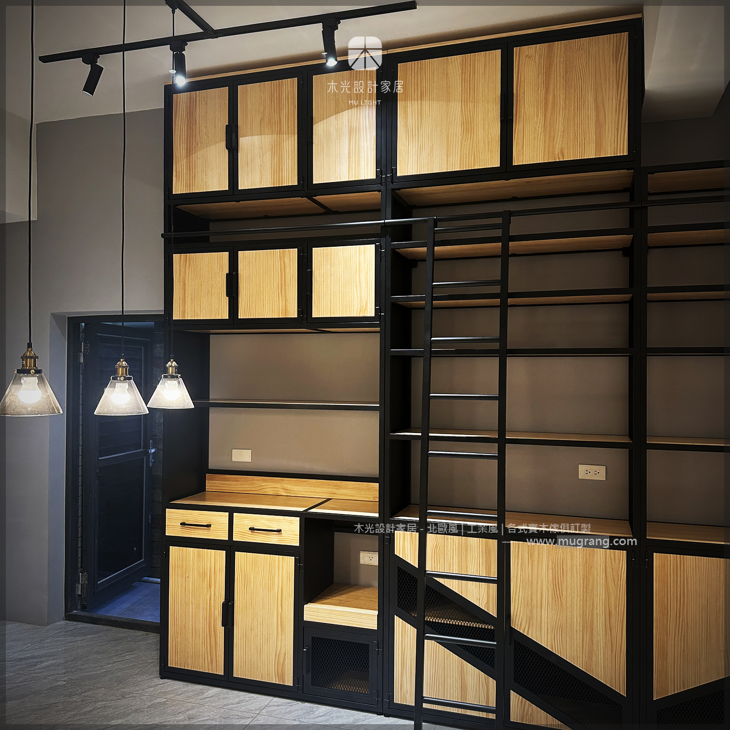 LOFT經典復古木門收納櫃架可訂製