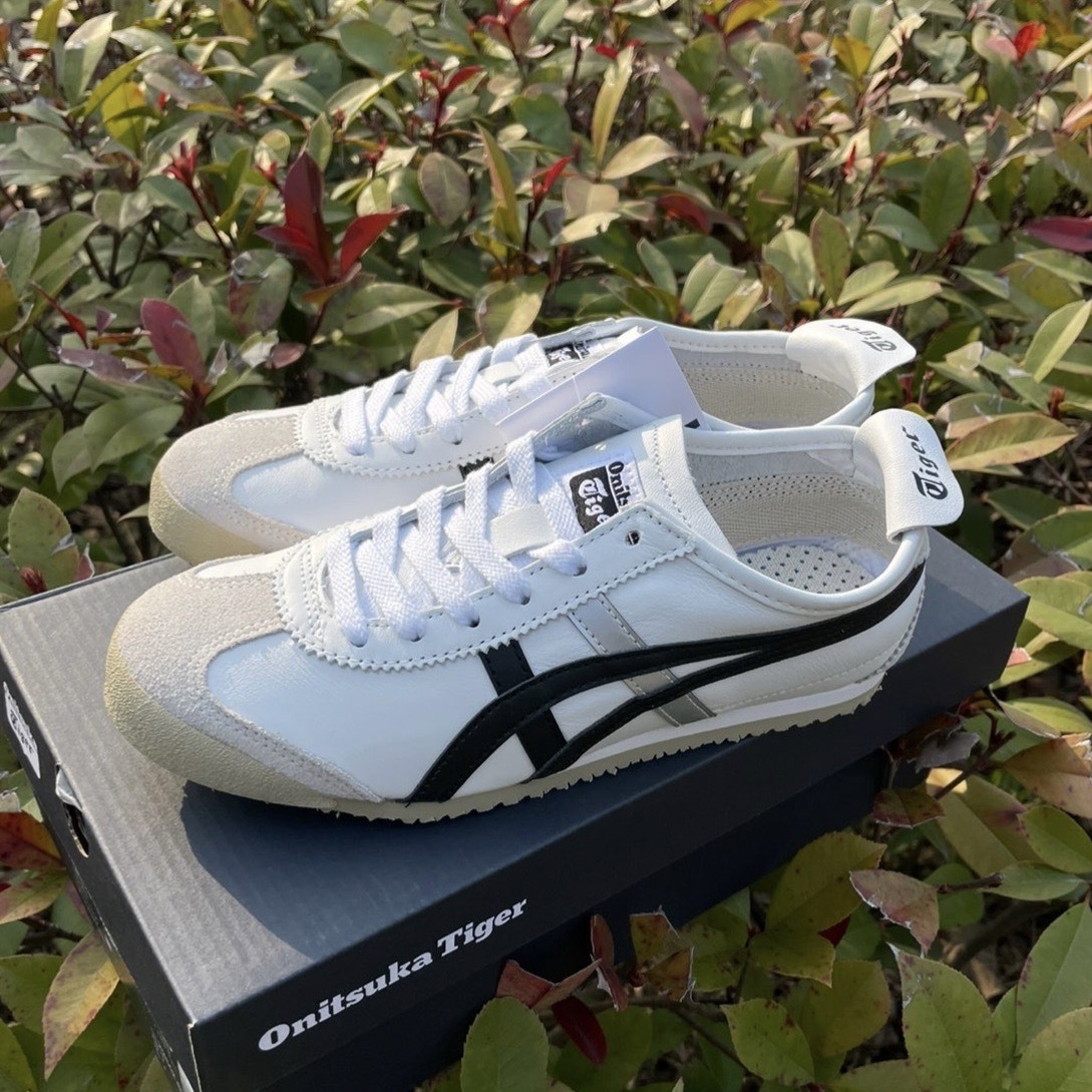 Onitsuka Tiger Mexico66 鬼冢虎 黑白銀配色 DL4080-0190