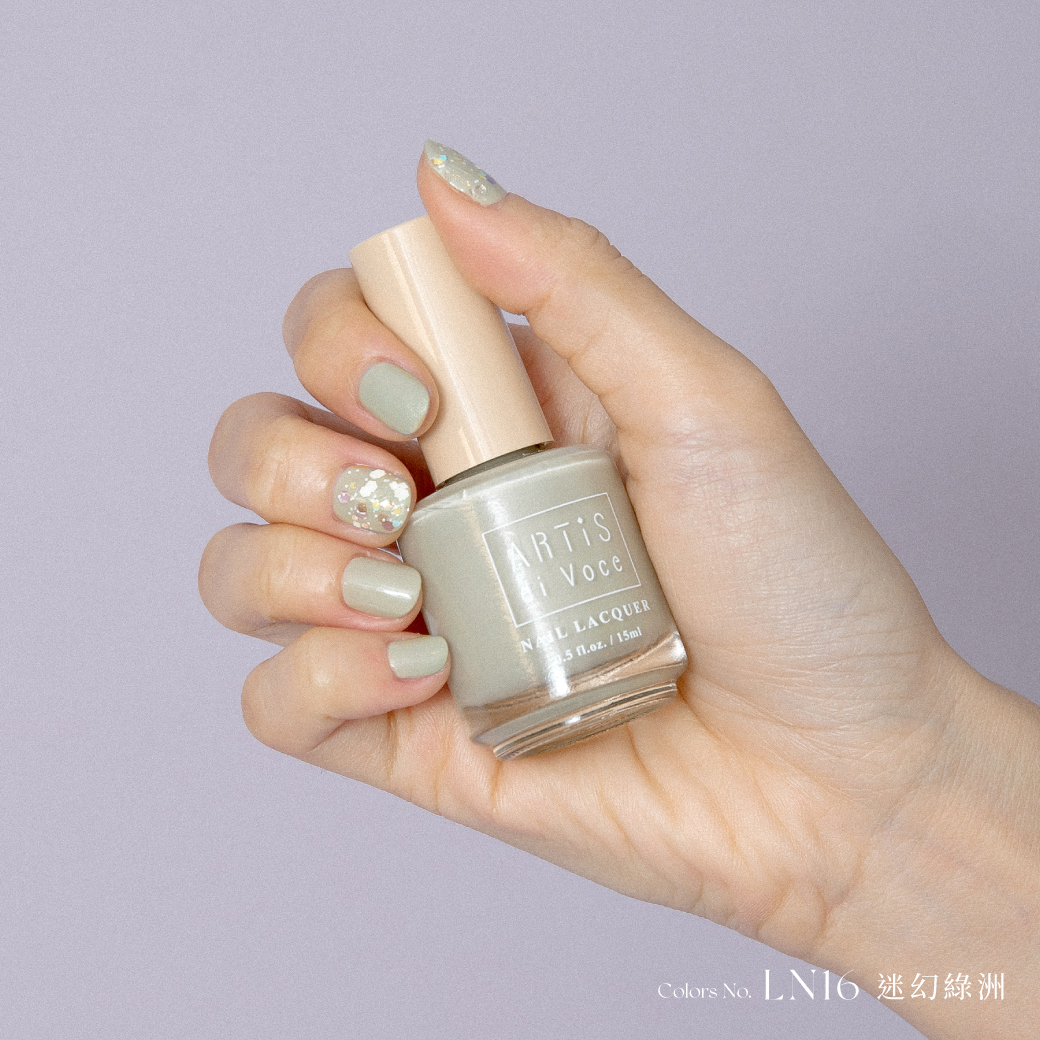 張俐晴 × ARTiS di Voce 指甲油 LN16 迷幻綠洲