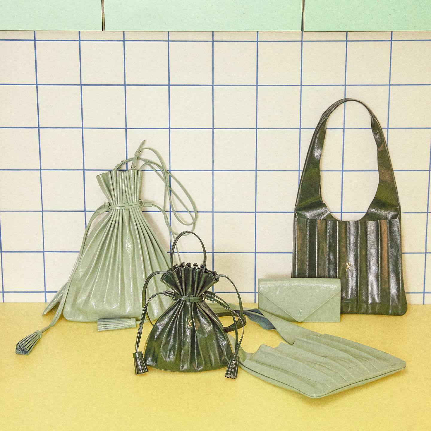 joseph & stacey,百摺包,針織,三宅一生, bao bao,韓星,太后,秀智,水桶包,