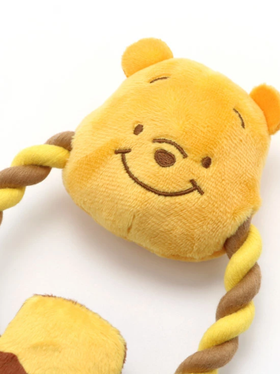 【日本PET PARADISE】Disney 小熊維尼&跳跳虎 結繩啾啾玩具