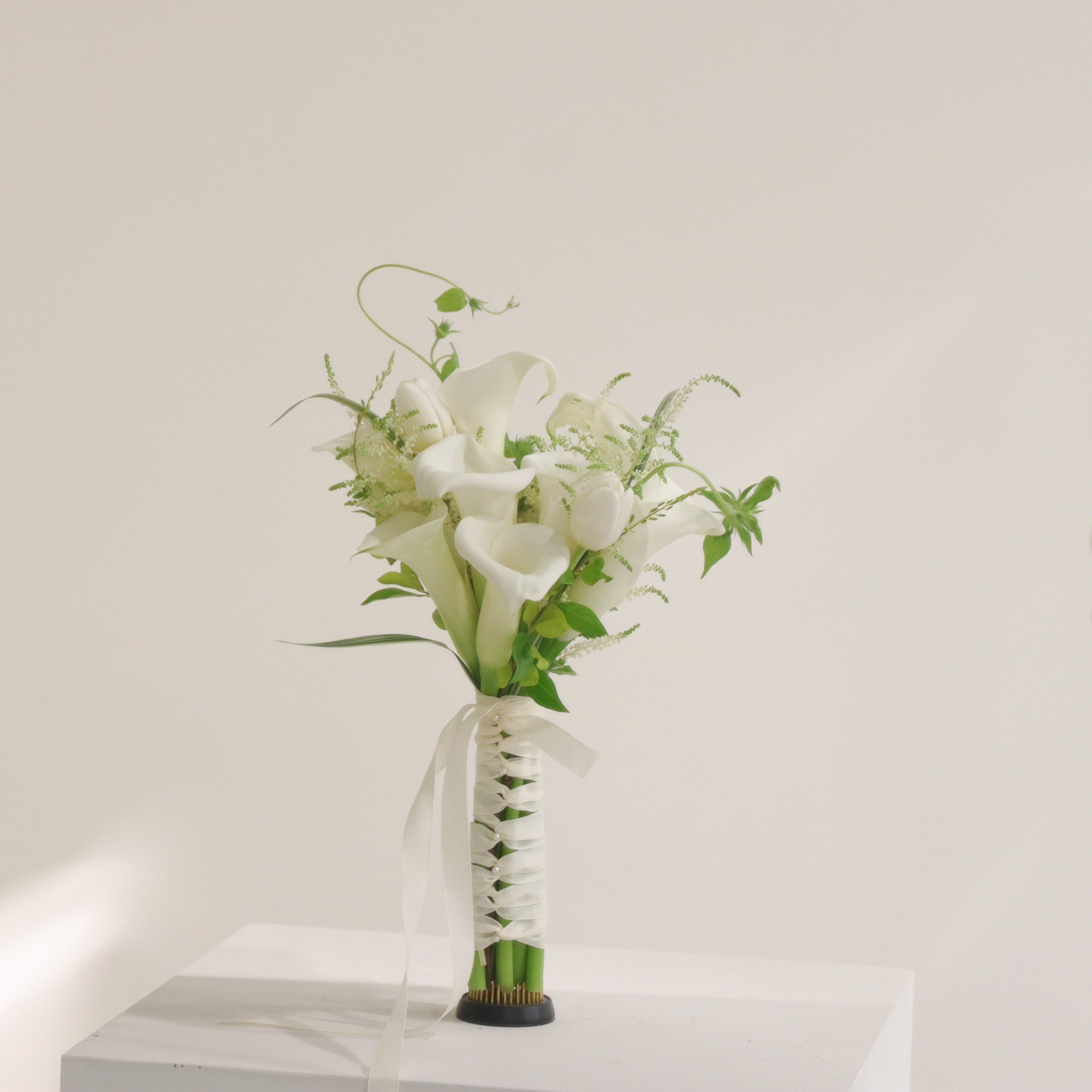 Wedding bouquet -純白海芋捧花(含胸花)