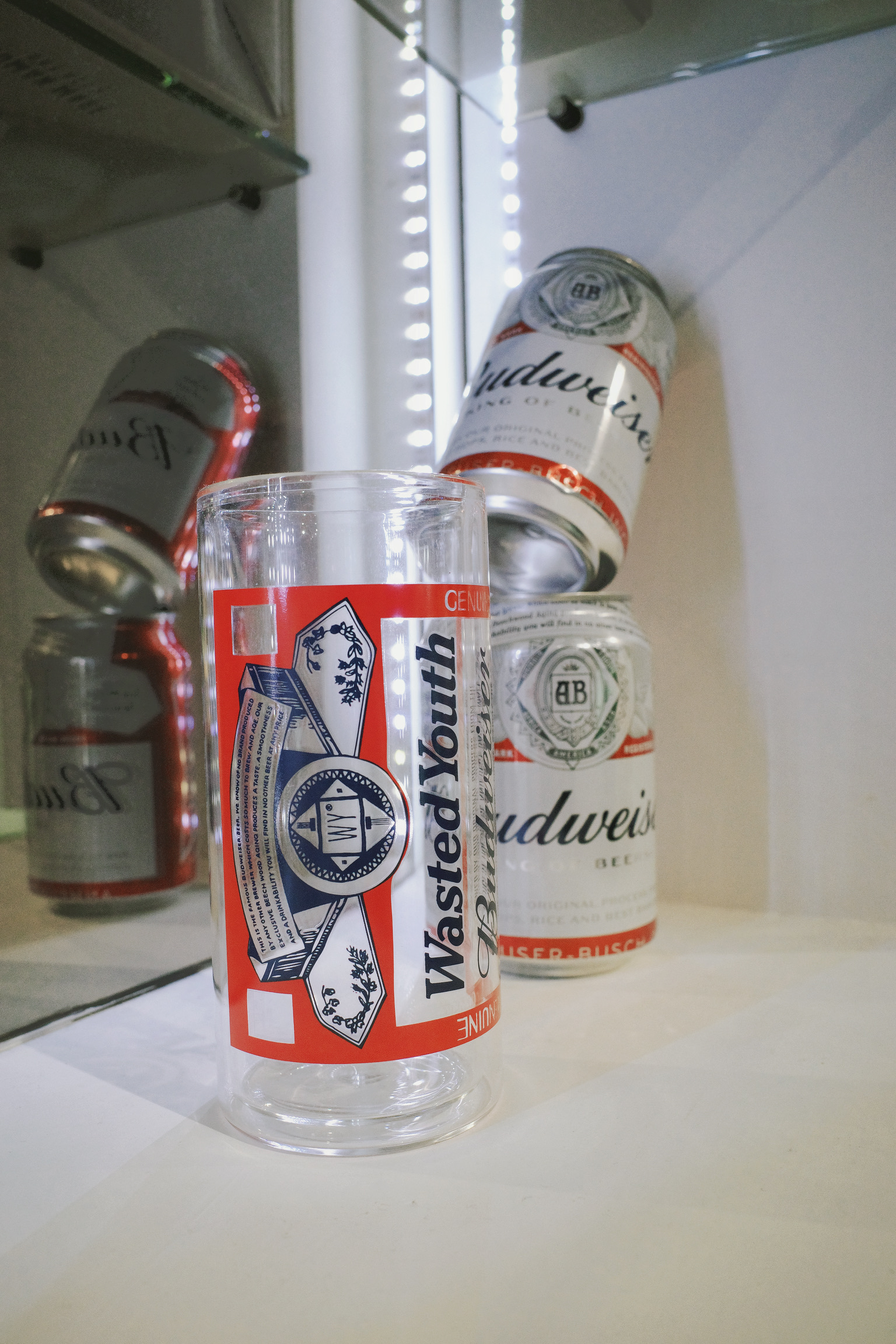 <快速出貨>Wasted Youth X Budweiser DOUBLE WALL GLASS 百威玻璃杯