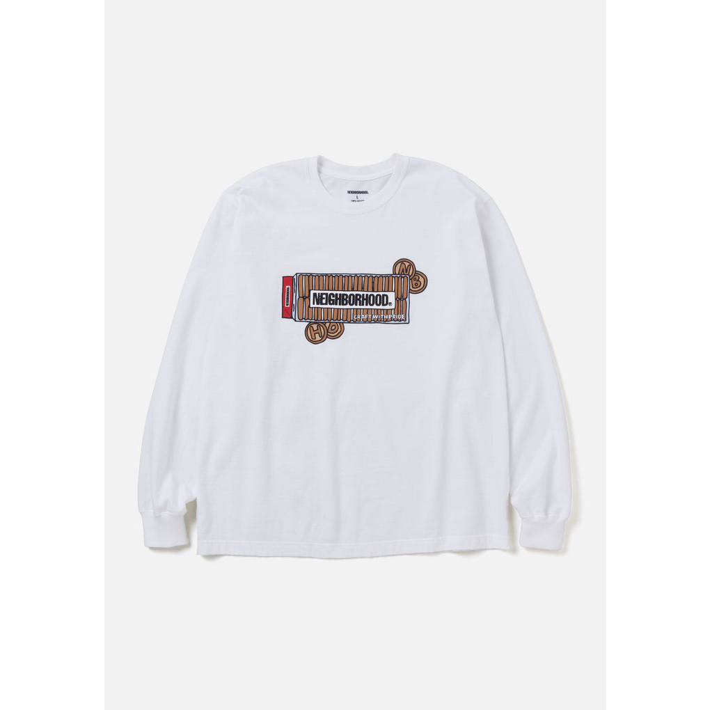 2023AW NEIGHBORHOOD NH TEE LS-19 LOGO 蠟筆 長T 現貨