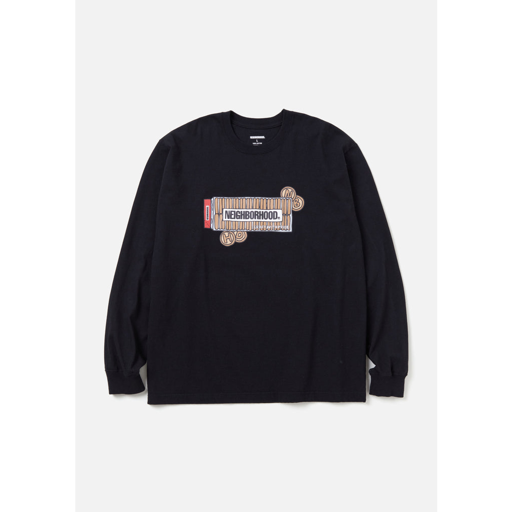 2023AW NEIGHBORHOOD NH TEE LS-19 LOGO 蠟筆 長T 現貨