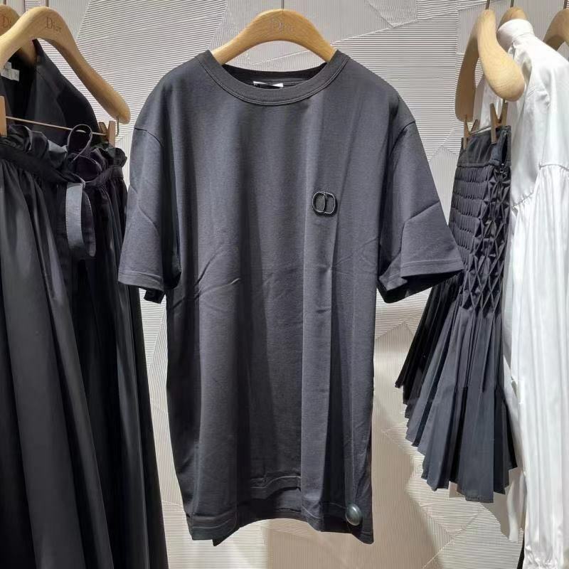 Dior Homme 黑色CD字母短袖Tee 943J605  A0554   989 -T