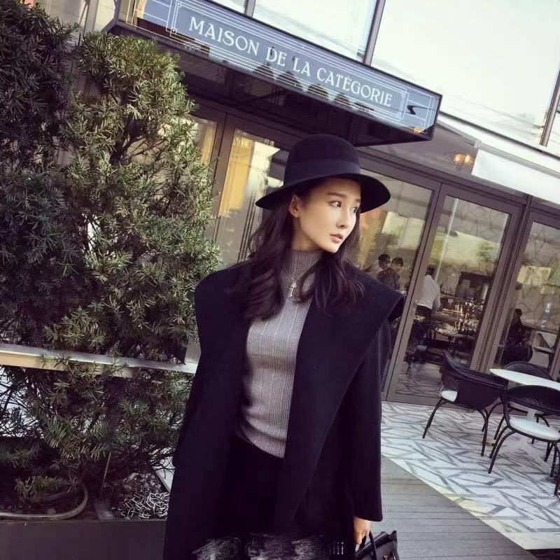 MaxMara 主線 Rialto  黑色駝絨毛連帽大衣  R3RIALTO   002 -T