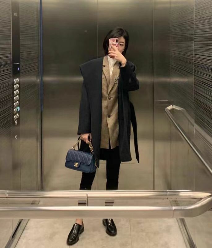 MaxMara 主線 Rialto  黑色駝絨毛連帽大衣  R3RIALTO   002 -T