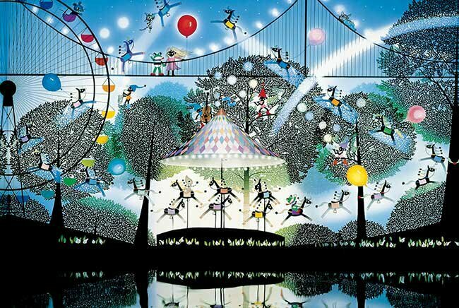 藤城清治-木馬之夢