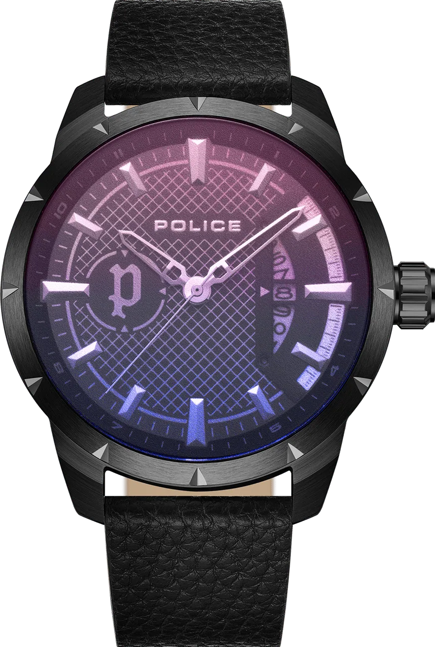 萬年鐘錶 - POLICE  Neist  時尚配飾大錶徑皮革男錶 PEWJB2226901 錶徑 45MM