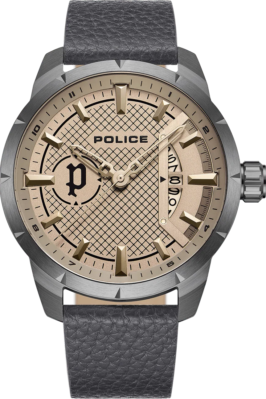 萬年鐘錶 - POLICE  Neist  時尚配飾大錶徑皮革男錶 PEWJB2226903 錶徑 45MM