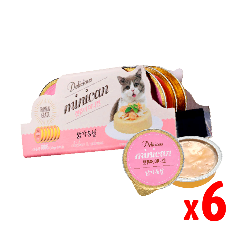 Cat pure | Minican韓國迷你零食貓罐 雞胸肉 30g x 6 (CP-1666)