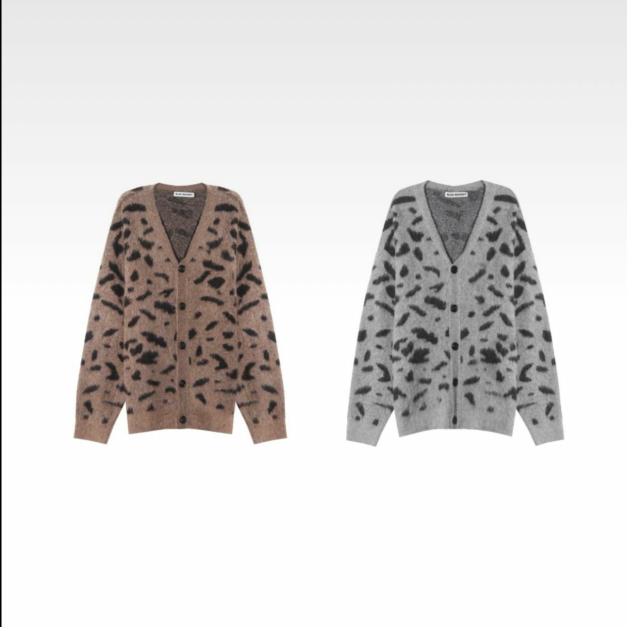 豹紋開胸外套 BLUE BUCKET-007JK