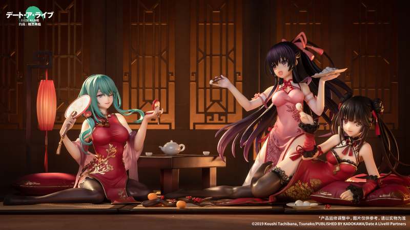 現貨 APEX-TOYS 約會大作戰 精靈再臨 時崎狂三 夜刀神十香 鏡野七罪 新春旗袍Ver.