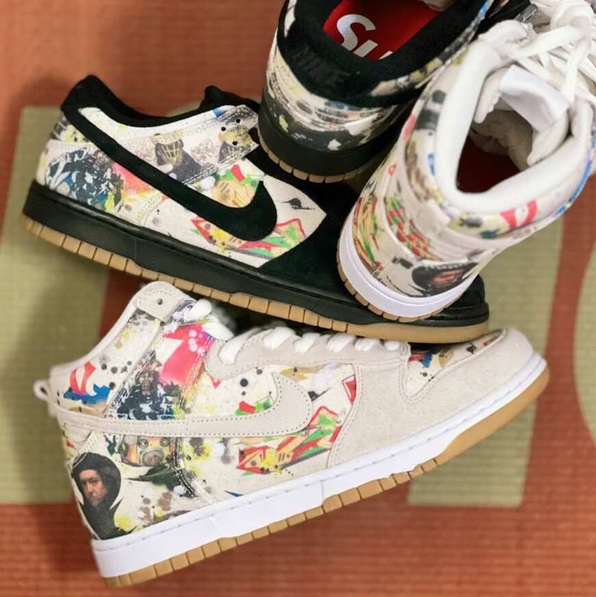 Nike SB Dunk x Supreme "Rammellzee" 黑白迷彩 聯名 高筒 低筒