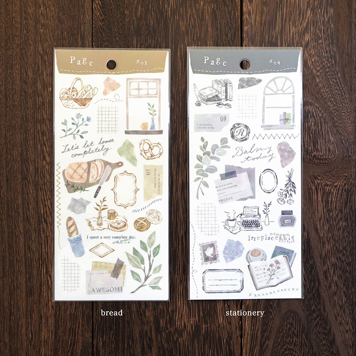 麵包 page系列  描圖紙貼紙|日本Mind Wave