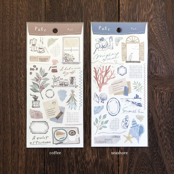 咖啡 page系列 描圖紙貼紙|日本Mind Wave