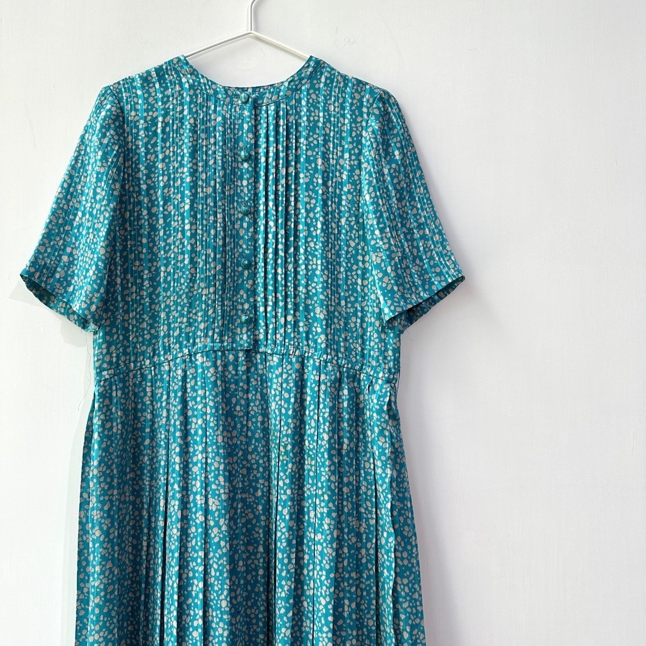 藍色斑點連身裙