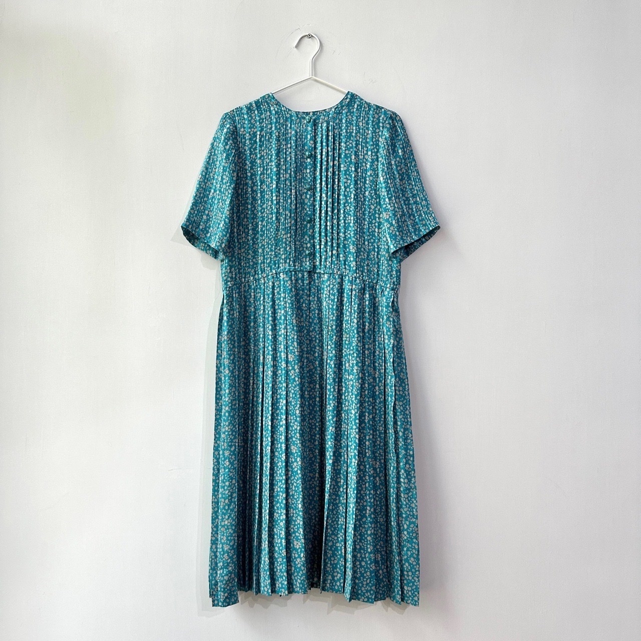 藍色斑點連身裙