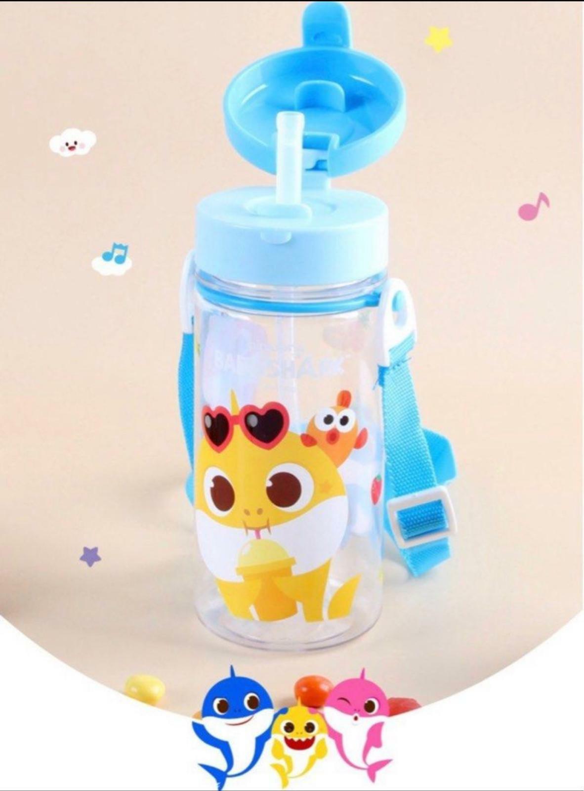 Baby Shark吸管水樽-藍色