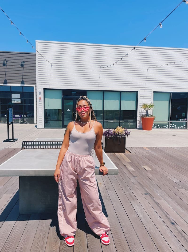 美式休閒尼龍長褲