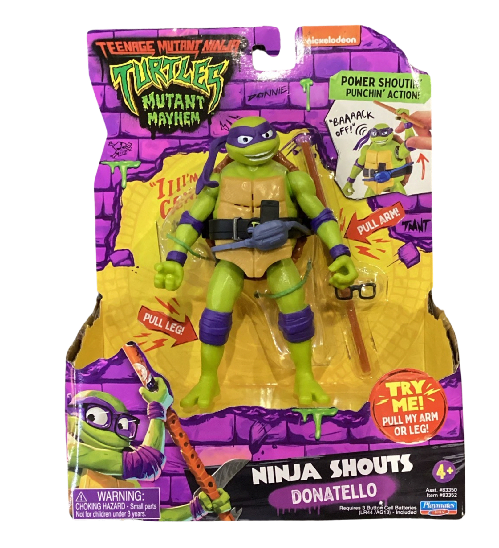 Teenage Mutant Ninja Turtles 忍者龜 變異危機 豪華版公仔單件裝 - 多納太羅 (紫葡萄) - 紫色