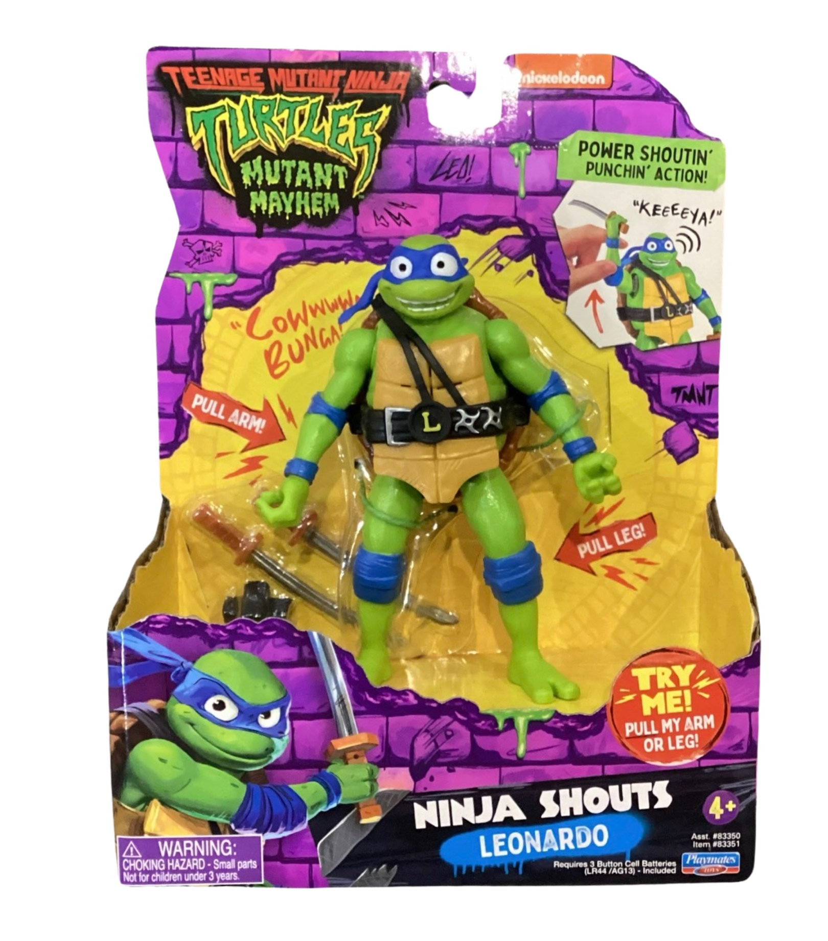 Teenage Mutant Ninja Turtles 忍者龜 變異危機 豪華版公仔單件裝 - 李奧納多 (藍天使) 藍色