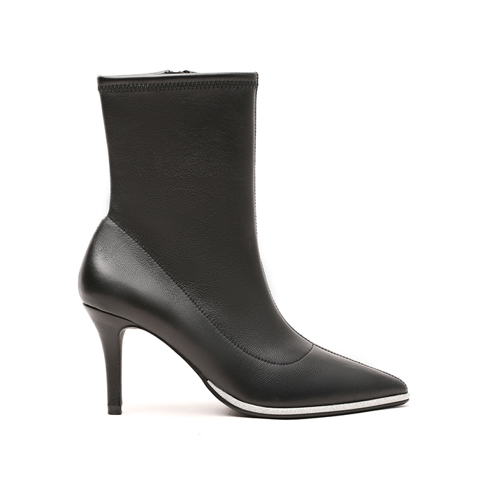 Silver Trimmed Short Boots