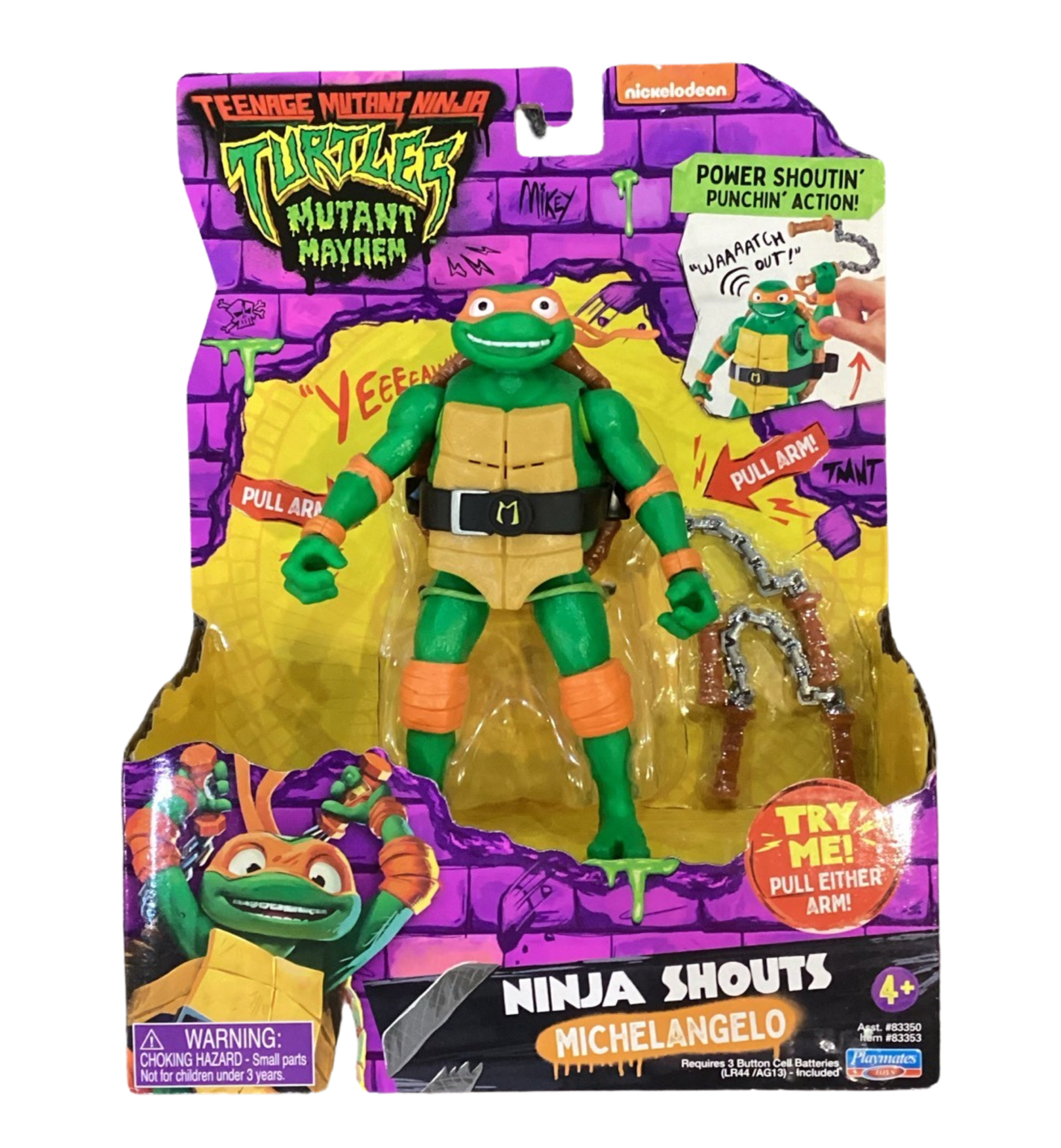 Teenage Mutant Ninja Turtles 忍者龜 變異危機 豪華版公仔單件裝 -  米開朗基羅 (柳丁花) 橙色