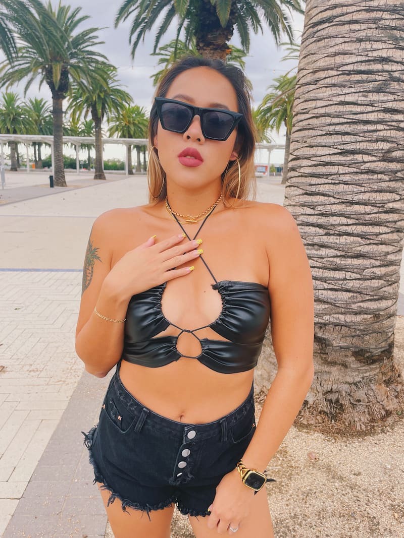 美式金色扣環項鍊